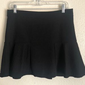 Zara Black Fit andFlare Mini Skirt